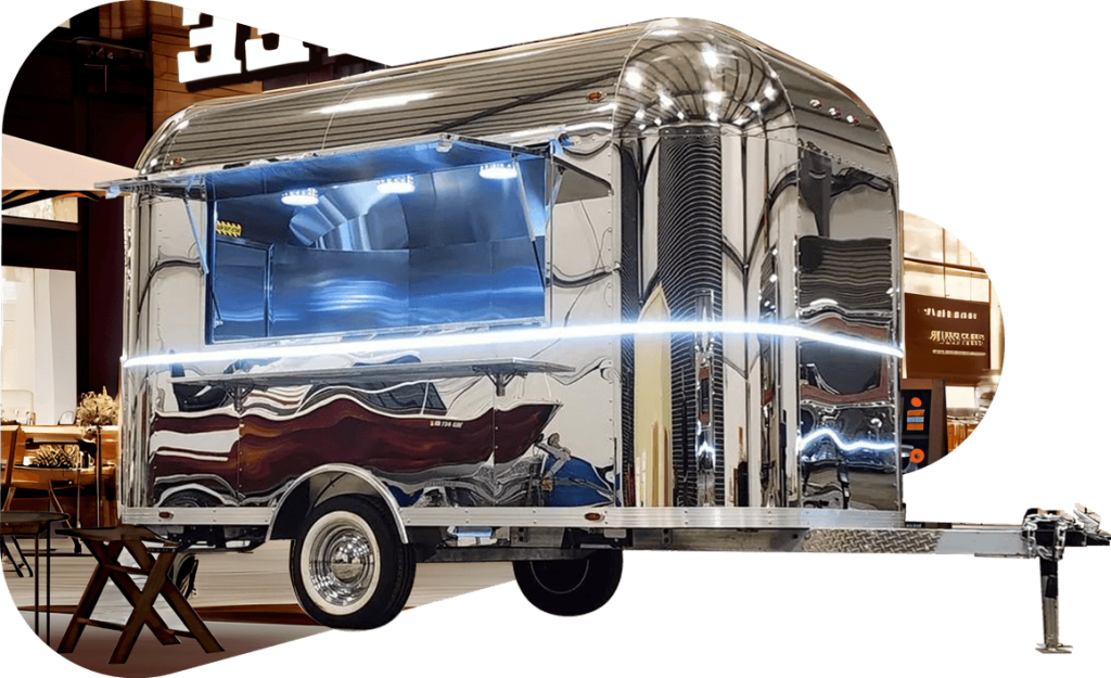 Premium TZ Food Trailers food trailer exterior view